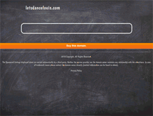 Tablet Screenshot of letsdancelouis.com
